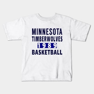 Minnesota Timberwolves Basketball 1989 Classic Kids T-Shirt